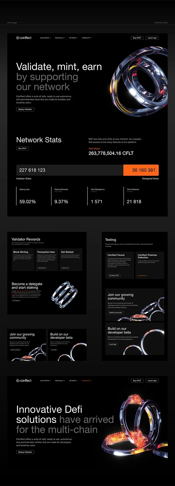 Coinflect: Brand identity & Website
