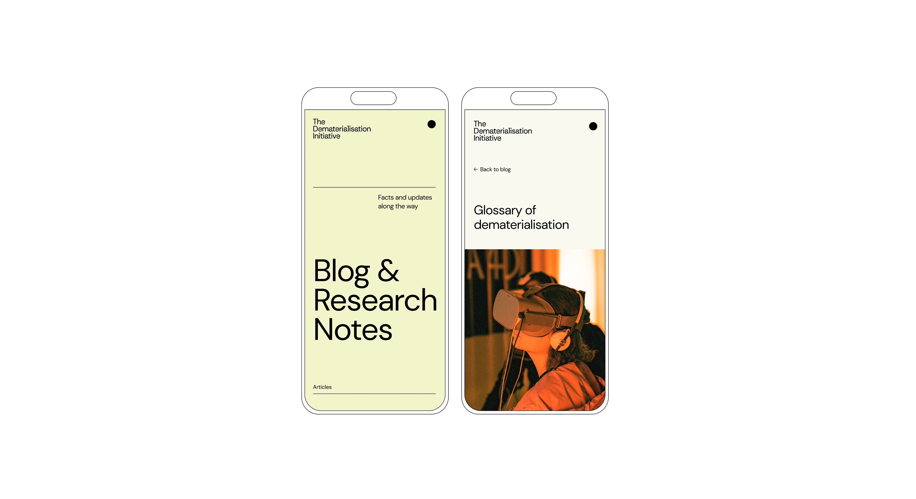 The Dematerialisation Initiative